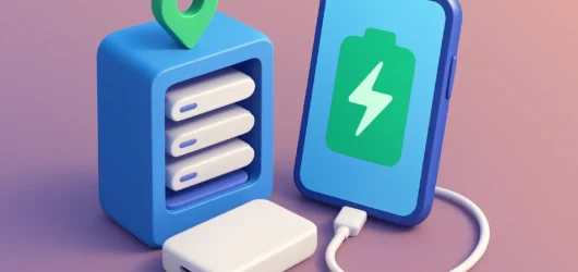 Alquiler de power bank cerca: carga al momento